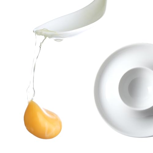 Soulnioi Egg Tray Set in 2,Ceramic Egg Cup,Creative Egg Dish,Breakfast Egg Cup,Egg Rack for Boiled Eggs Decorative Egg Stand Tray A - Image 2