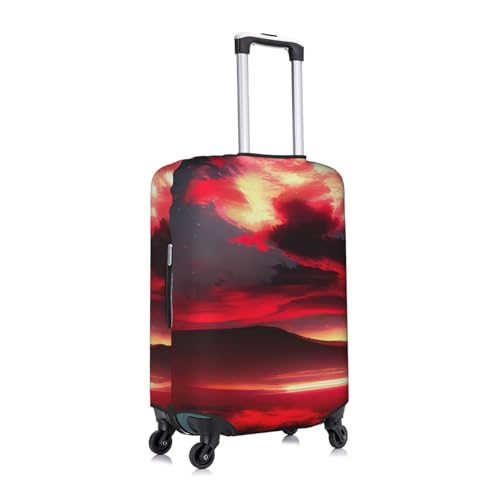 Red Sky At Night Starry Print Personalized Travel Luggage Cover With Zipper, Elastic Luggage Cover,For Daily Use3