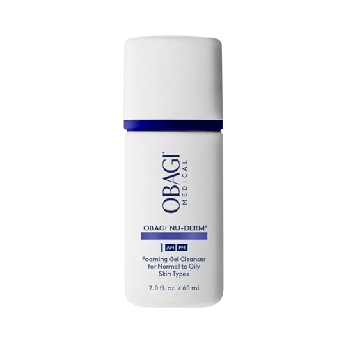 Obagi Nu-Derm Foaming Gel Cleanser for Face – Deep-Cleansing & Hydrating Facial Cleanser with Aloe Vera – For Normal to Oily Skin Types
