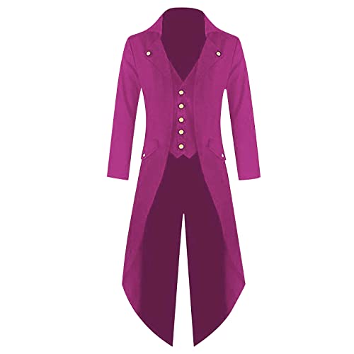 Men's Tuxedos, Men's Tailcoat Formal Slim Fit Suit Dinner Jacket Swallow-Tailed Coat