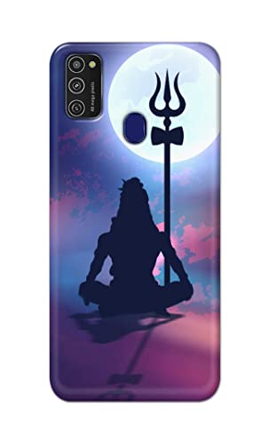 Image of Printed Hard Back Cover Case for Samsung Galaxy M21 | Samsung M21 2021 Edition Back Cover (Lord Shiva) -702