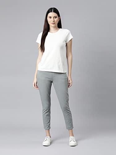 Image of GO COLORS Soft Cotton Blend Printed Jeggings Ankle Length for Women| Breathable, Mid Rise