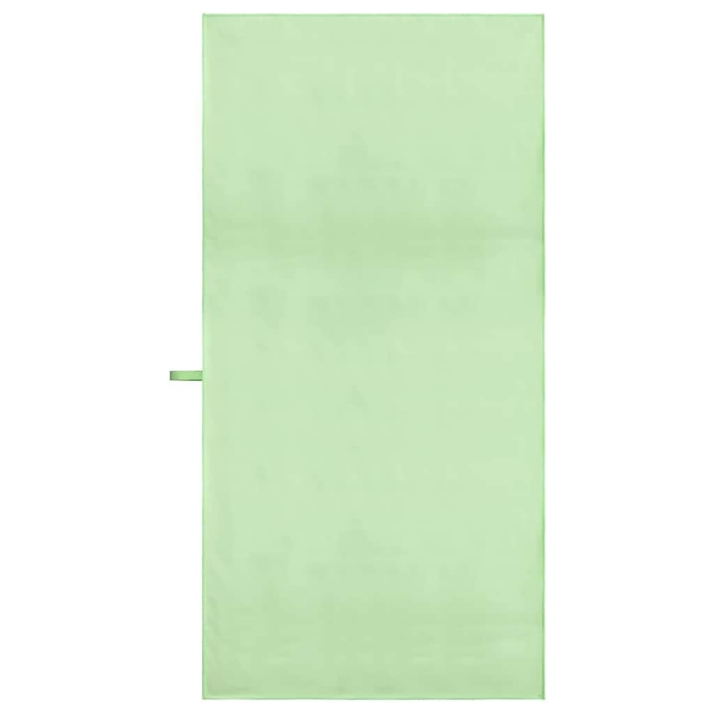 Asciugamani sportivi, 2 pezzi, verde, 140 x 70 cm, in microfibra, ad asciugatura rapida, assorbenti, per palestra, campeggio, attività all'aperto, spa, spa, asciugamano da spiaggia
