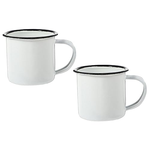 Vasos de estaño retro retro para camping juego de 6 tazas de té 5