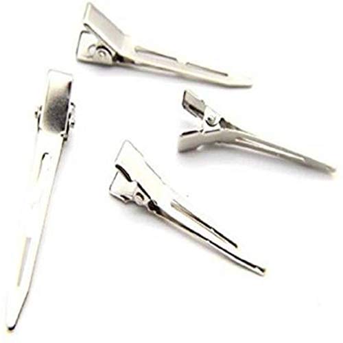 Paru Craft Duck Section Hair Clips for Women and Girls, Silver, Pack 72Hair Clip??(Silver)