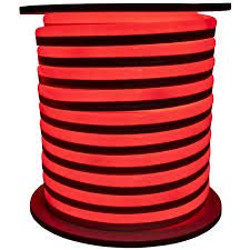 Red LED Neon Rope Lights Flex Waterproof LED Neon Lighting Wedding Party Home Decor Indoor Outdoor Room Decor Lighting and Commercial Lighting Use 110V 150FT