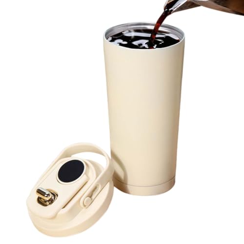 demaxiyad Botella de café,Taza de agua Taza de bebida Botella de hidratación,Vaso de viaje con mango | Para el hogar lugar de trabajo diario escuela transporte coche viaje gimnasio al aire libre