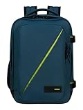 American Tourister Take2Cabin - Bolsa de Cabina Ryanair 40 x 25 x 20 cm, 24 L, 0.40 kg, Equipaje de Mano, Mochila de Avión S Underseater, Azul (Harbor Blue)