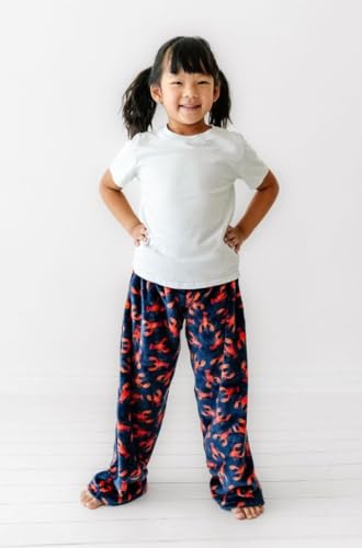 Plush Pants Navy Lobsters X Small, 4-5 Years3