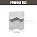 PartyKindom 2pcs French Nail Art Templates Square Stainless Steel Stencils for Manicure Practical Nail Guides for Beauty Salons and Home Use Create Elegant French Styles Effortlessly