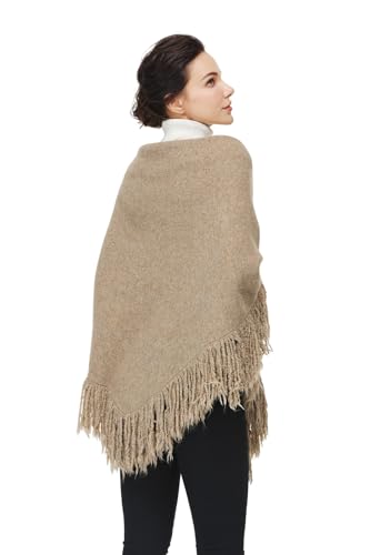 Womens Wool Scarf with Tassel Pashmina Shawls and Wraps for Evening Dress Warm Blanket for Daily Travel4