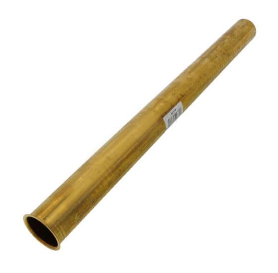 Direct Connect Flanged Sink Tailpiece Rough Brass (1-1/2" x 18" 17 Gauge)