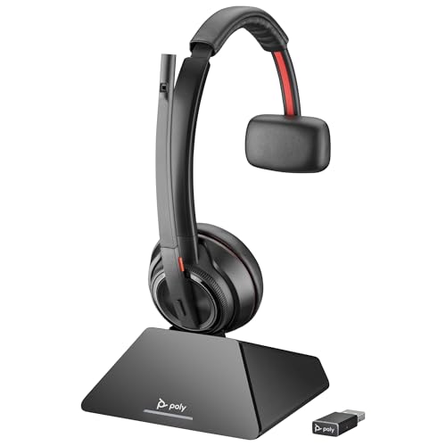Plantronics Savi 8200 Series W8220 Headset On-Ear DECT 6.0 / Bluetooth kabellos aktive Rauschunterdrückung - Ohne Basisstation