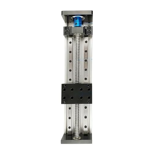 Dual Optical Axis Manual Sliding Table Rail Guide Linear Guide Table Double Rail Sliding Table Axis Ball Screw Linear Stage Mobile Table 80mm Width SFU1204(400mm Stroke)