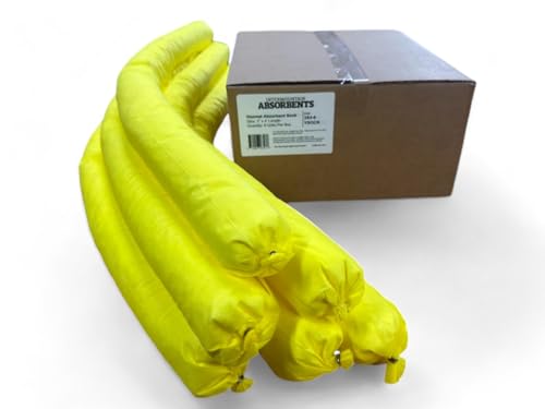 Intermountain Absorbents - Universal Absorbent Hazmat Yellow Spill Sock 3