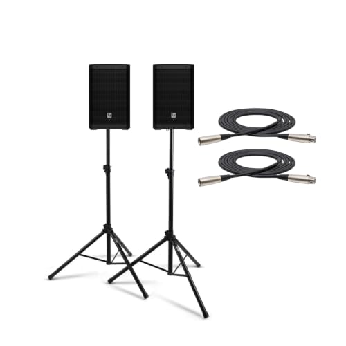 Electro-Voice ZLX-12P-G2 12 Inch 2 Way Powered Loudspeaker (2 Pack) Bundle
