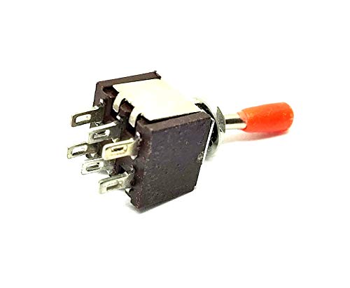 Image of INVENTO 2pcs Electrical DIY 3A /5A AC 250V /125V DPDT ON-Off 6 Pin 2 Way Toggle Switch for Guitar Car Motorcycle