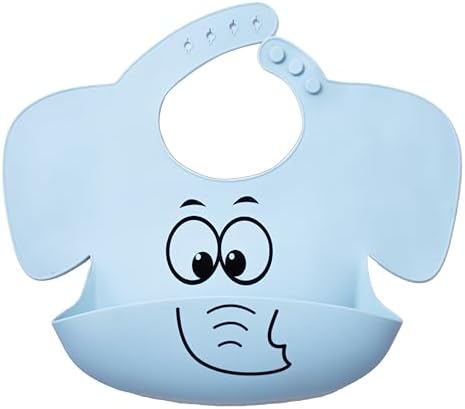 Babero Silicona Bebé | Impermeable | 100% Silicona alimentaria | ...