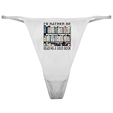 CafePress Book Lover Classic Thong Underwear, Funny Womens Panties