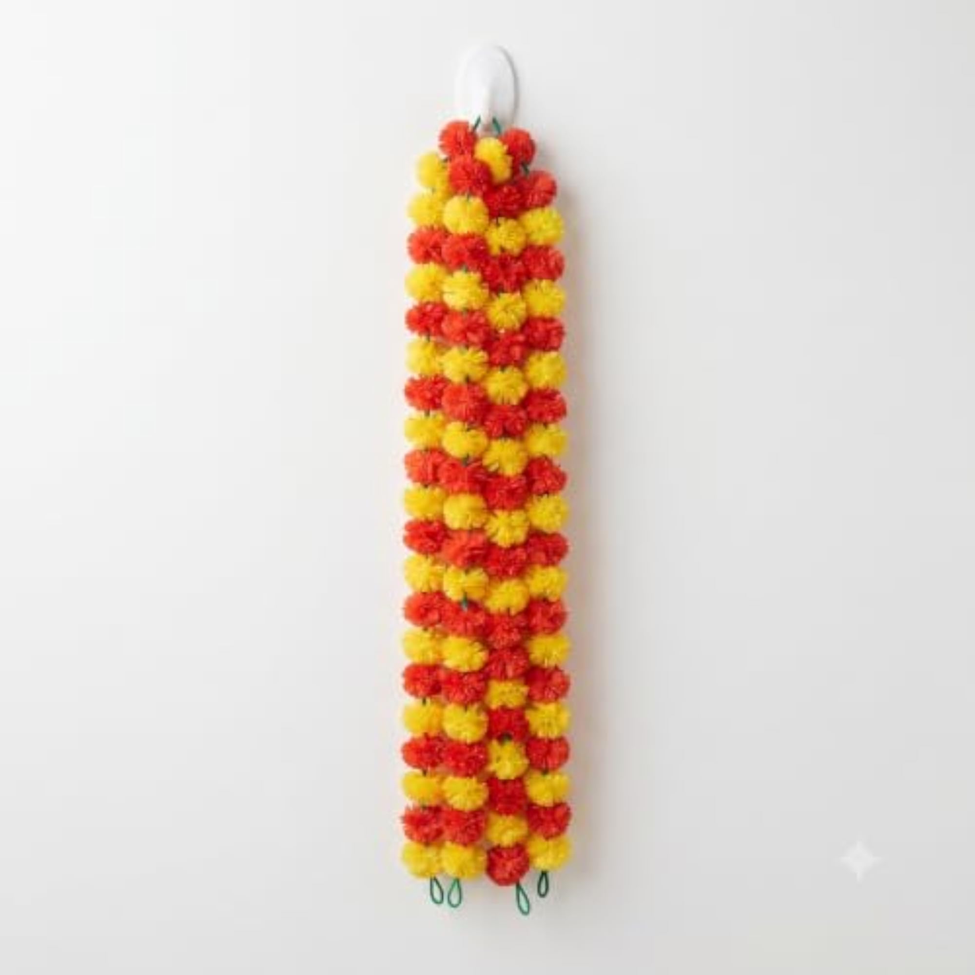 Artificial Marigold Flower Garlands, 5 Ft Length