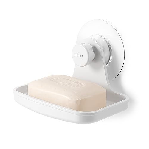 Umbra Flex porte-savon adhésif mural douche, blanc