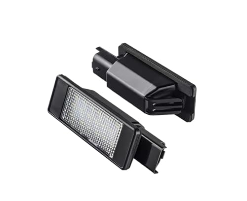 Luces LED de matrícula Canbus 6000K para solucionar fallos en Citroën y Peugeot