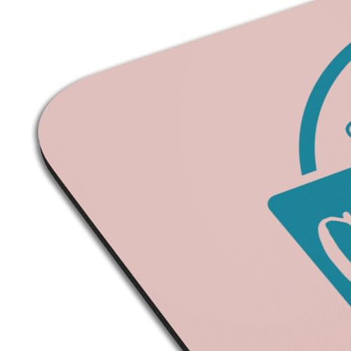 Sets de table dessous caoutchouc rose grand format imperméable lavable - 4