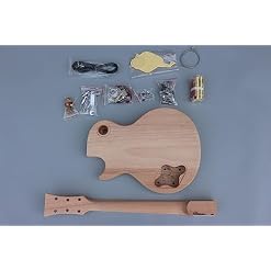 WUQIMUSC Kit de guitare électrique brut pour bricolage en acajou plaqué érable Manche 22 frettes 62,9 cm Accessoires complets inclus - Les Beatles, Paul McCartney, John Lennon, RIngo Starr, George Harrison WUQIMUSC Kit de guitare électrique brut pour bricolage en acajou plaqué érable Manche 22 frettes 62,9 cm Accessoires complets inclus – Image 3