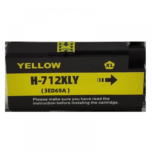Encre 712XL Jaune haute précision pour des tracés nets sur DesignJet T210 T250 T630