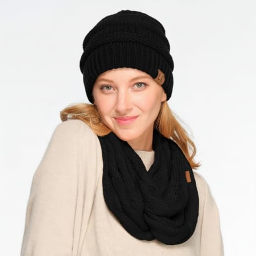 Image of Hatsandscarf CC Exclusives Solid Color Beanie Tail Hat for Adult (MB-20A)