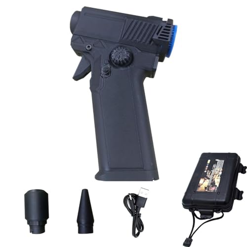 Electric Air Duster, 110000RPM Brushless Motor Stepless Speed Adjustable Blower for Computer Keyboard Home Cleaning, Portable Handheld Rechargeable Air Blower Vacuum Cleaner