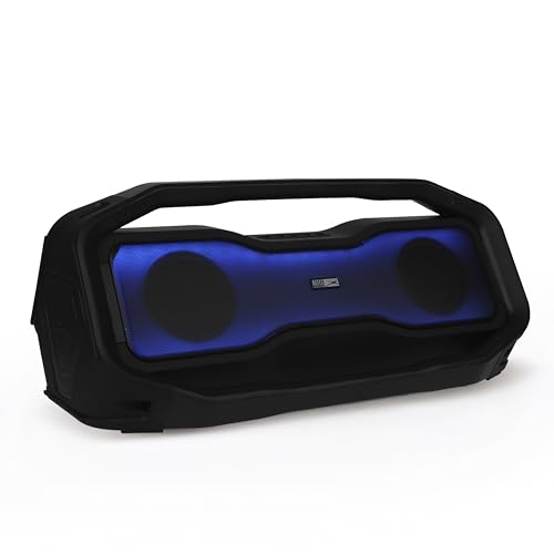 Altec Lansing Rockbox XL 2.0 Portable Bluetooth Wireless Speakers with Led Lights, IP67 Waterproof and Durable for Outdoor, 20 Hours Battery with App Control