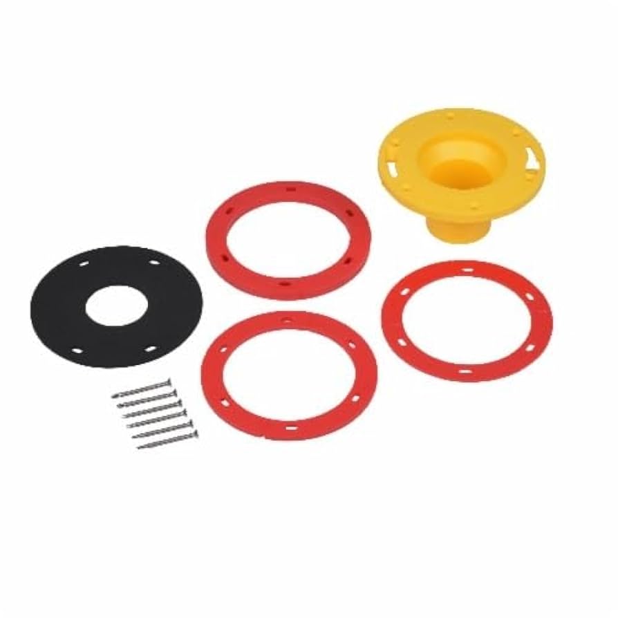 1インチエクステンション　(ホワイト) Oatey 43401 Set-Rite Toilet Flange Extender Kit, 1/4