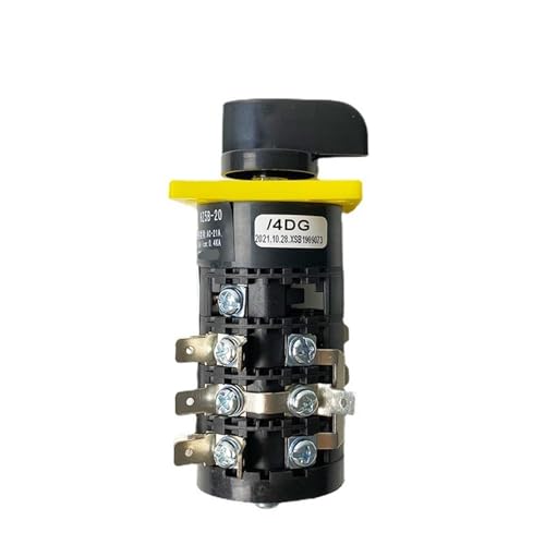 Interrupteur à cames HZ5B-20/4DG à 3 positions et 4 pôles de 20A pour circuits électriques - 3