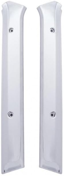 Technical Precision Replacement for Kenworth W900L AEROCAB Year 1995 Chrome Windshield Post Cover with Curved Glass