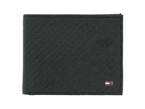 Tommy Hilfiger Men's Bi-Fold Wallet 2-Fold (Black)
