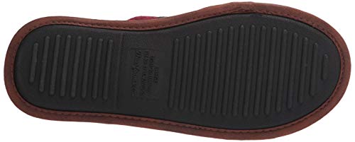 Dearfoams Women's Buffalo Check Plaid Mama Bear Scuff Slipper4