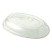 World Centric PLA Lids for Fiber Burrito Bowls, 9.7" Diameter, Clear, Plastic, 300/Carton