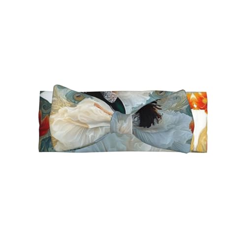 Exquisite digital art Baby Headbands Soft Nylon Hairbands with Stretchy Bows Girls Hair Accessories for Newborn Infant Toddler Kids