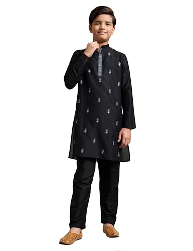 Image of Amazon Brand - Symbol Boy's Festive Embellished Kurta Pajama Set