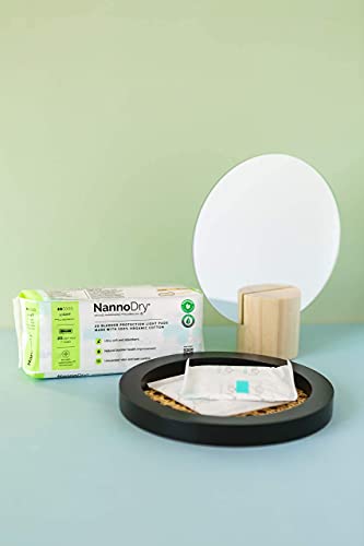 Image of Organic Incontinence Pads for Women, Light, 7 in, 2-Pack, 20 Count
