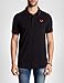 True Religion Men’s Crafted with Pride Polo Shirt – Polo Shirts for Men, Mens Polo Shirts Short Sleeve, Black with Red Piping, Large