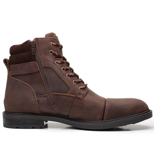 Image of Arkbird Mens Chelsea Boots, Stylish and Comfort Leather Chukka Ankle Boots with Zipper