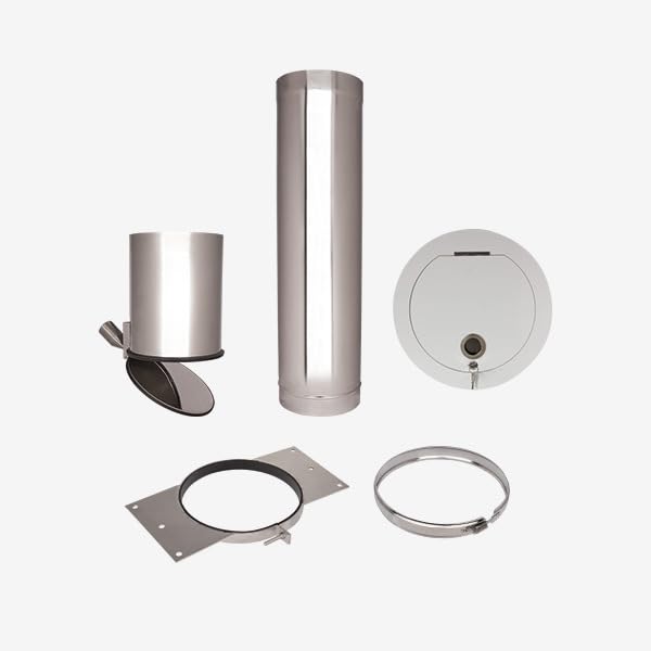 HKW Wäscheschacht Komplett Set 1: Edelstahl 285 mm