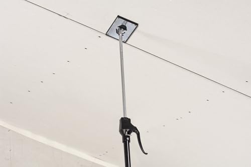 wolfcraft Deckenstütze 4042000, max. Höhe 290 cm, belastbar bis 30 kg I Einhandstütze, Teleskopstange und Baustütze für Decken und Schrägen im Innenausbau I für Heimwerker konzipiert