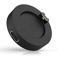 MoKo USB C Ladegerät Adapter für Garmin Fenix 8/7/7 Pro/7S/7X/7X Pro/6/6X/6S/5/5 Plus/5X/5X Plus/5S/Forerunner 970/965/945/Instinct, Typ C Ladekabel Dock Station Smartwatch Zubehör, Schwarz
