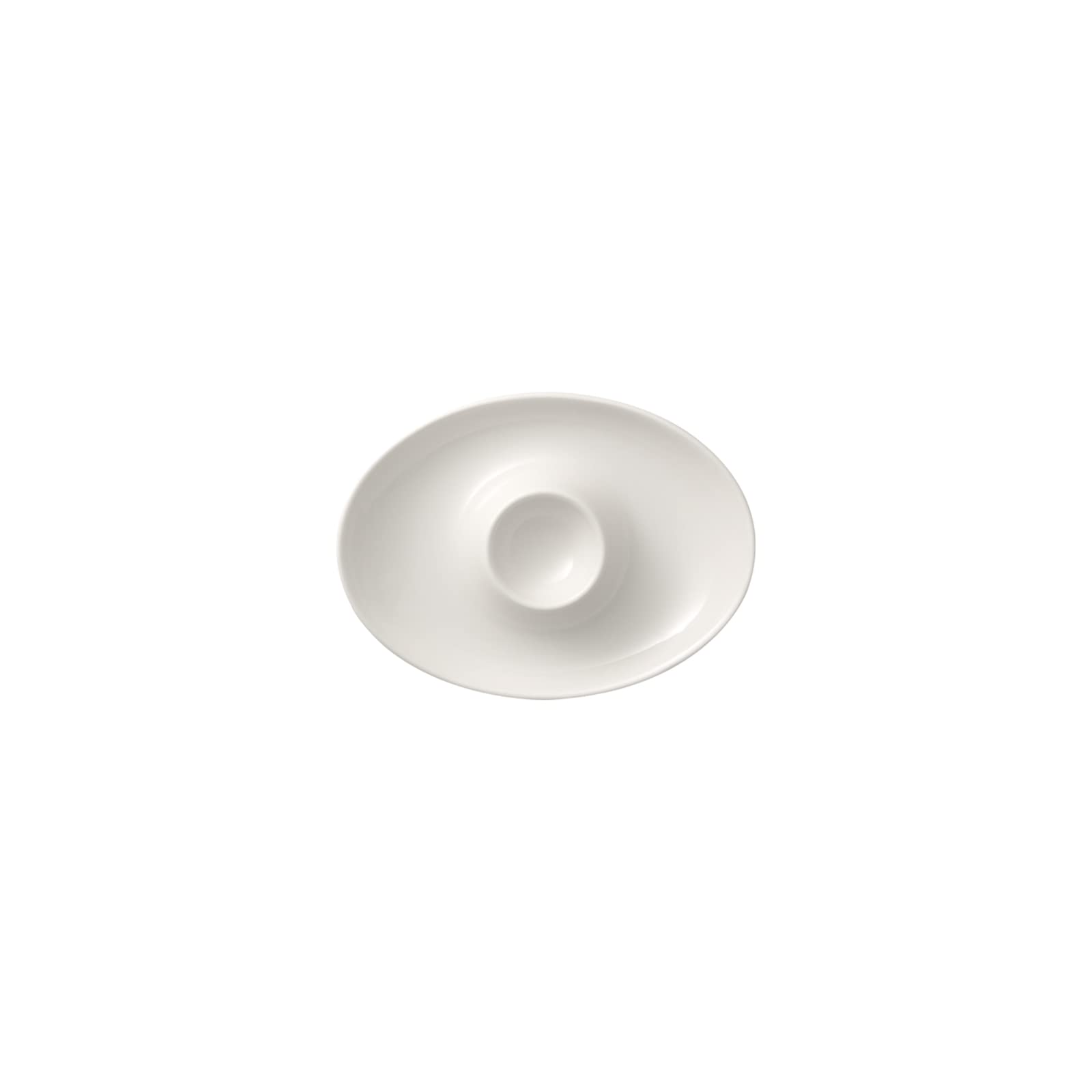 Villeroy & Boch - for Me Eierbecher im 4er Set, formschöner Eierbecher aus Premium Porzellan für Jede Gelegenheit, spülmaschinengeeignet, weiß