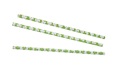 Pitillos de papel San Patricio shamrock 10 unidades miniatura 1
