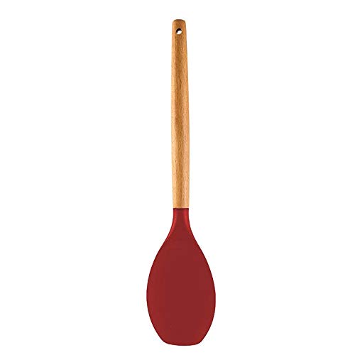 Spatlus Woodtula Kitchen Cooking Silicone Spatula Set Turner for Nonstick Cookware, with Pioneer Natural Wooden Handle Kitchen Gift RED (B08YRQTFRT) Amazon Price History, Amazon Price Tracker