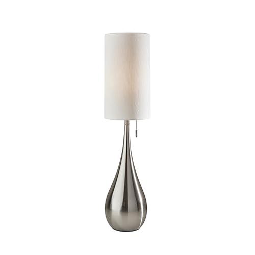 Lámpara de mesa Adesso acero cepillado 34.5 pulg alto miniatura 1